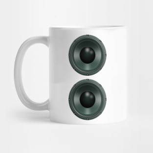 Double Woofer Transparent Mug